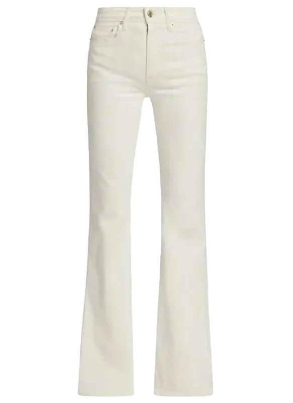 Harlow High Rise Flare Jean In Ivory