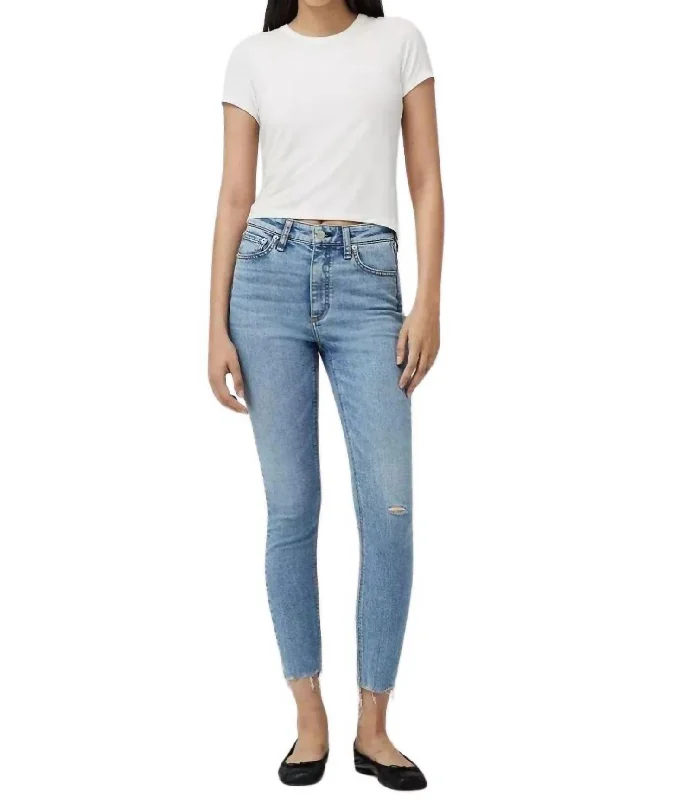 Nina Ankle Skinny Jeans In Melanie