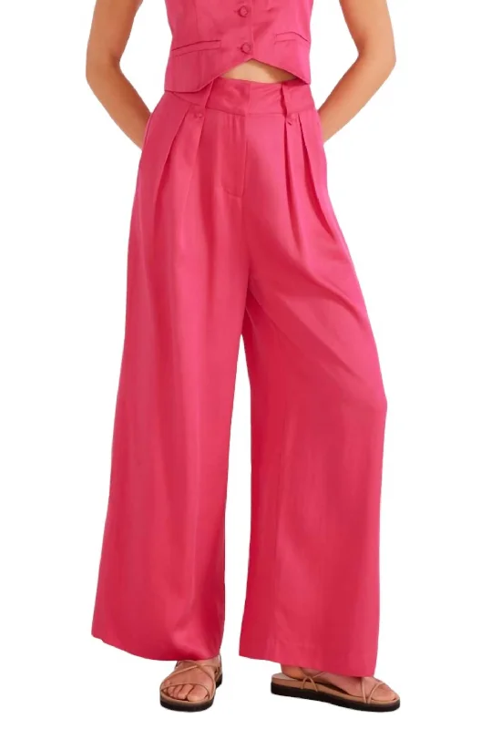 Women's Fabella Wide Leg Pant In Orchid