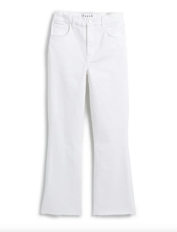 Women's Killian Crop Flare Jean In White