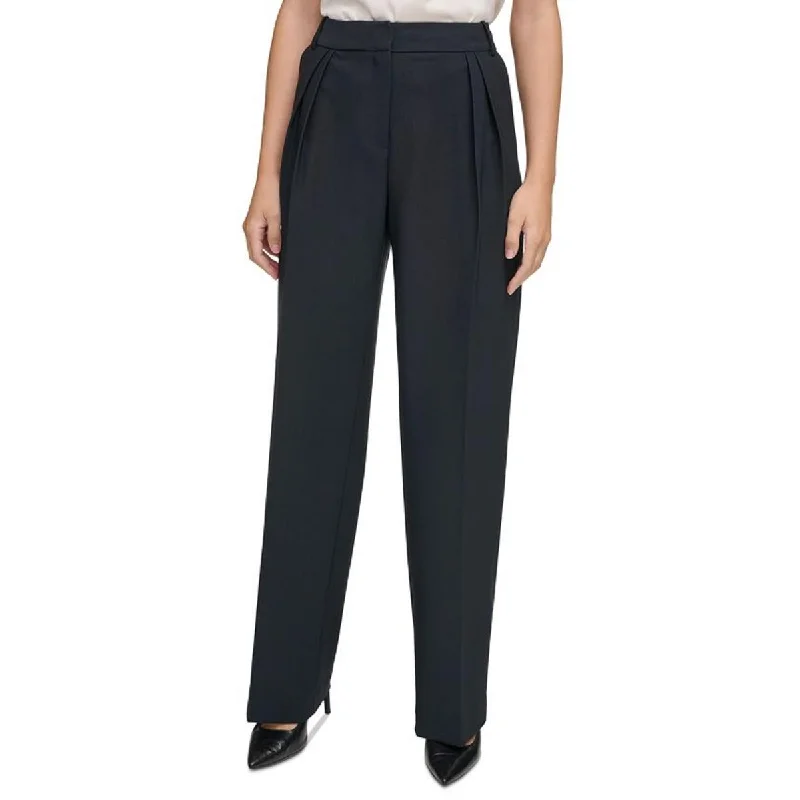 Calvin Klein Womens Trouser Pleated Wide Leg Pants