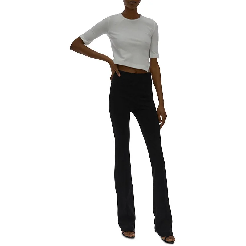 Helmut Lang Womens Ponte Bootcut Dress Pants