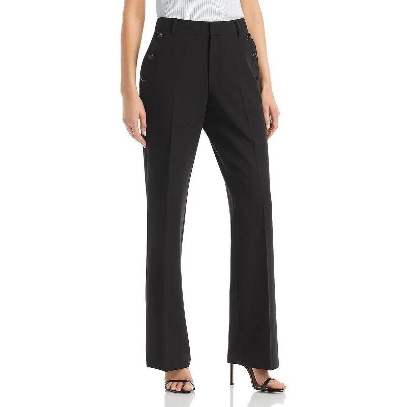 Karl Lagerfeld Paris Womens Sailor Flared Work Wear Dress Pants