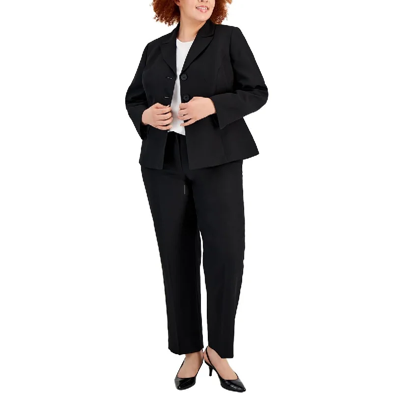 Le Suit Womens Plus Solid  Dress Pants