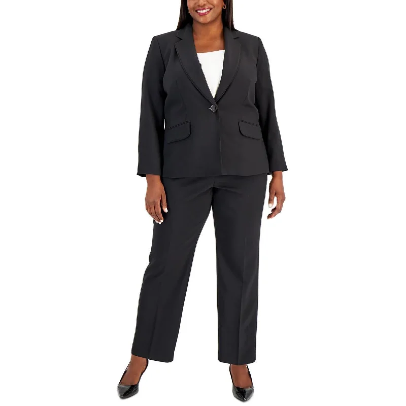 Le Suit Womens Plus Solid  Dress Pants