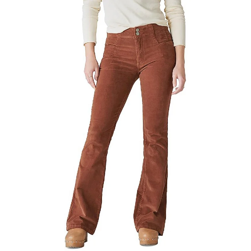 Lucky Brand Womens Corduroy Wide Leg Wide Leg Pants