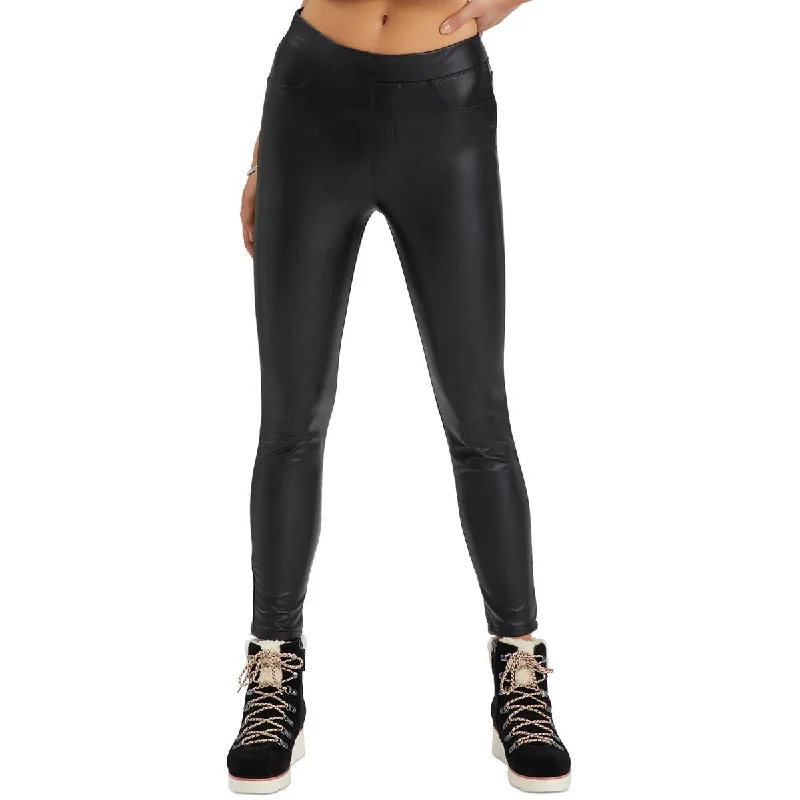 Sanctuary Womens Faux Leather Ankle Leggings