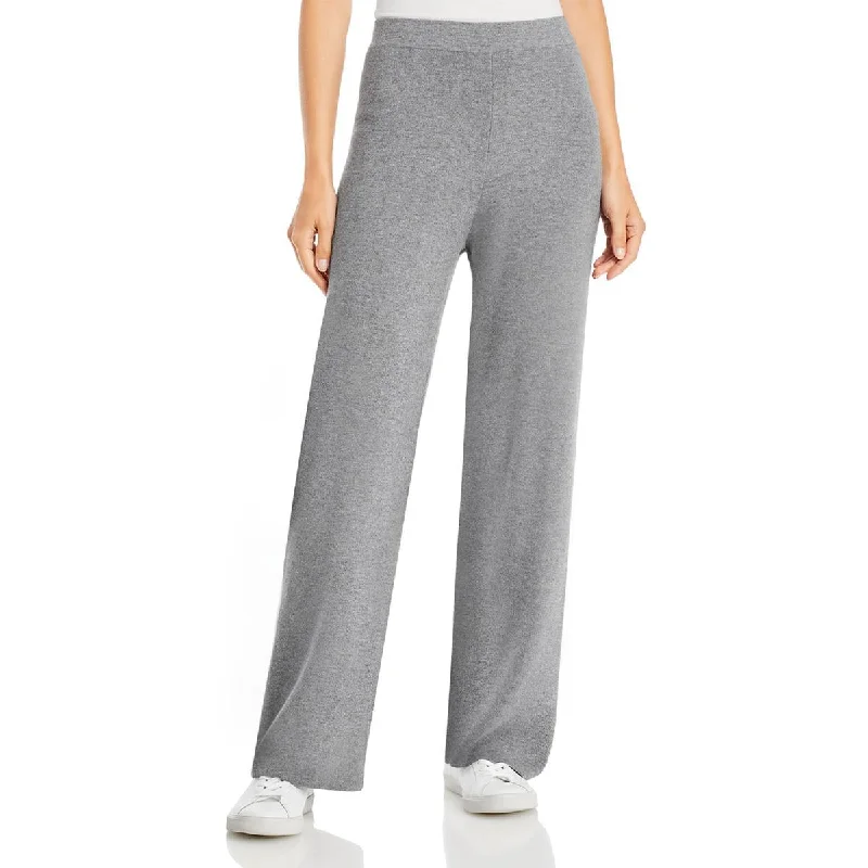 T Tahari Womens Milano Pull On Knit Wide Leg Pants