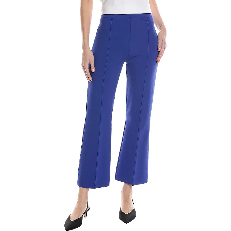 Theory Womens Flare Elastic Waist Dress Pants