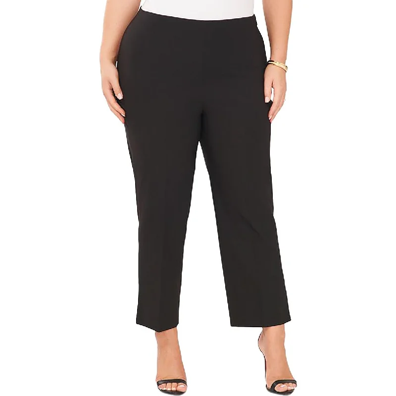 Vince Camuto Womens Plus High Rise Cropped Straight Leg Pants