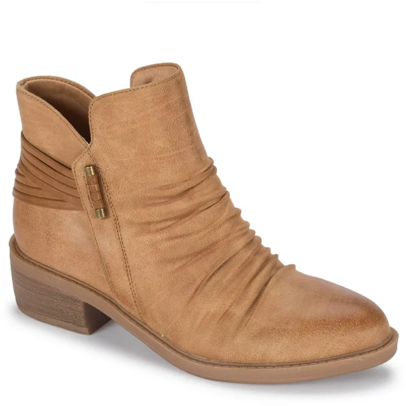 Baretraps Womens Sazzie Faux Suede Zip-up Ankle Boots