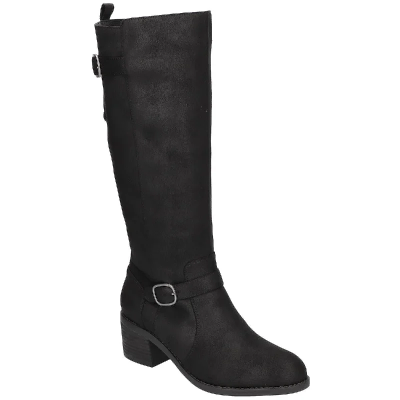 Bella Vita Womens Baina Faux Suede Side Zip Knee-High Boots