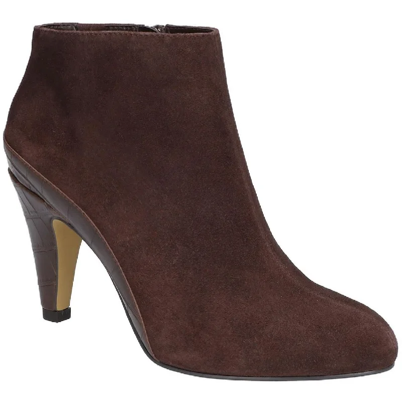 Bella Vita Womens Brennan Suede Round Toe Ankle Boots