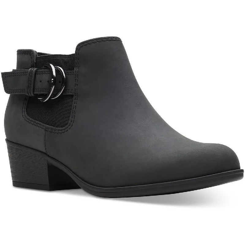 Clarks Womens Adreena Field Leather Booties