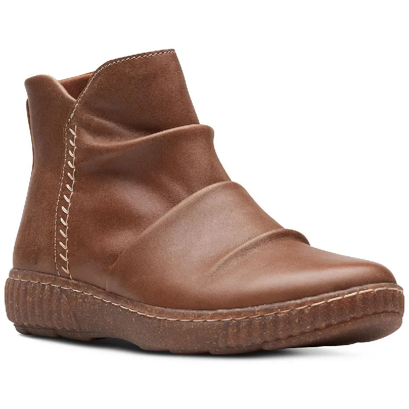 Clarks Womens Caroline Rae Leather Booties