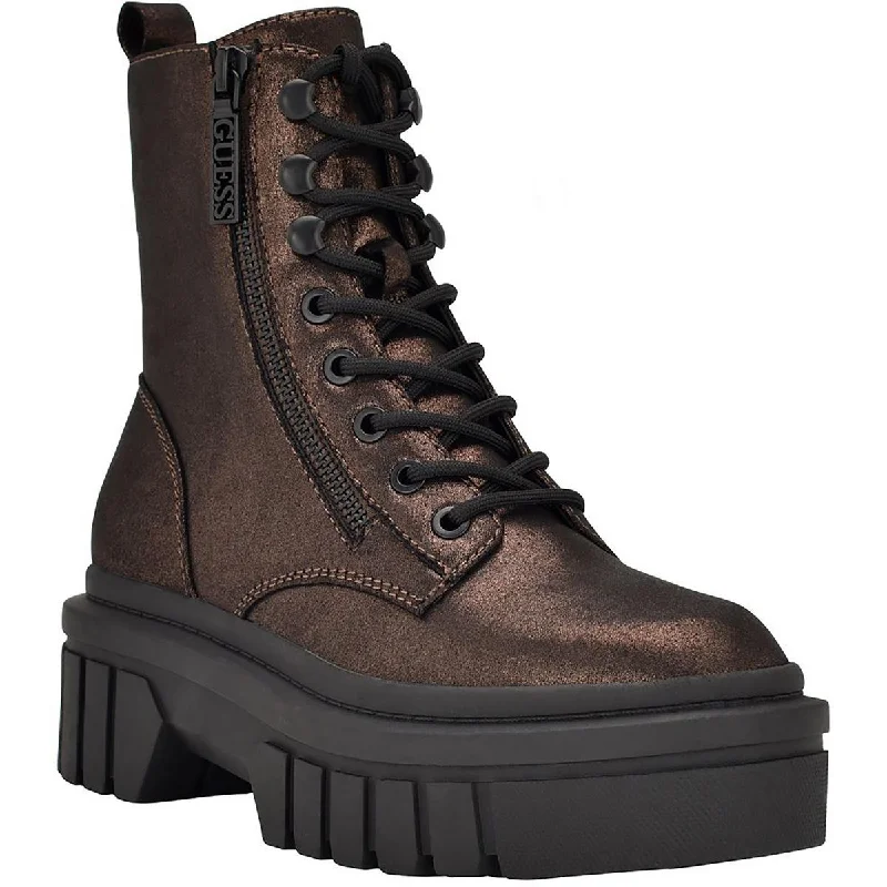 Guess Womens Ferina 2 Combat & Lace-up Boots