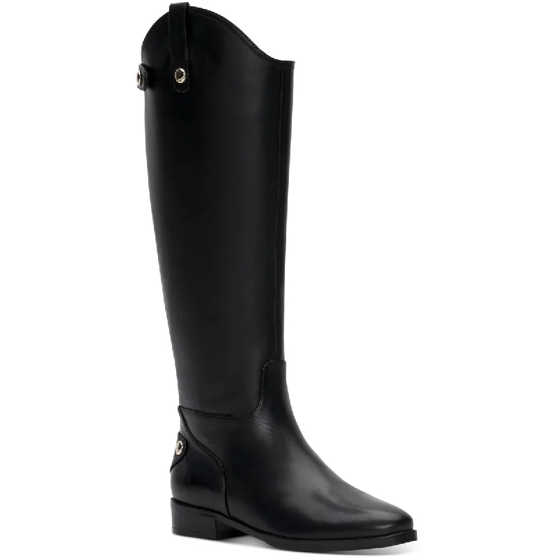 INC Womens Aleah Leather Side Zip Knee-High Boots