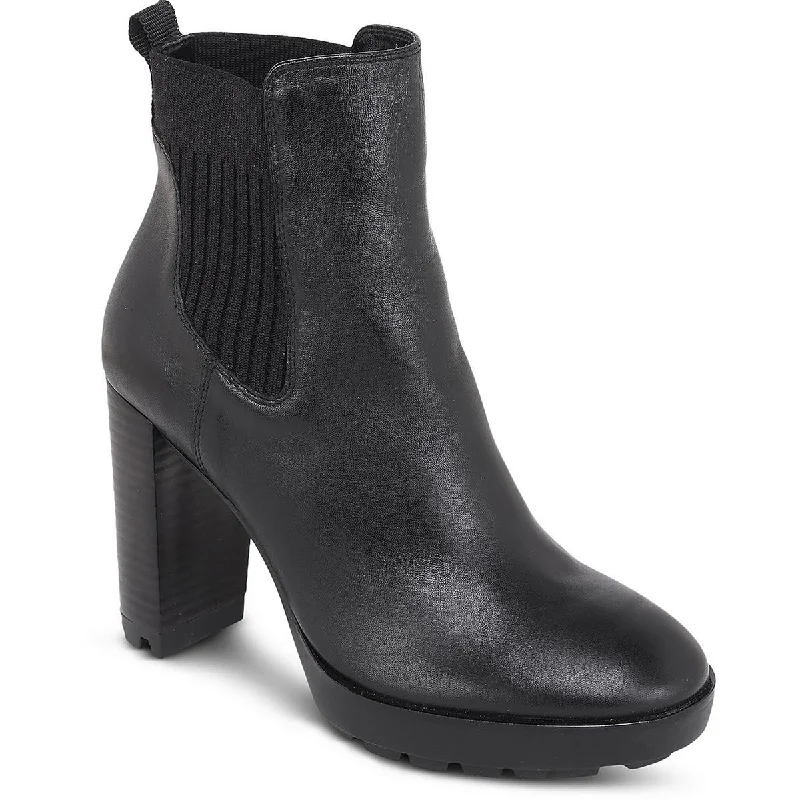 Kenneth Cole New York Womens Junne Cushioned Footbed Booties Ankle Boots