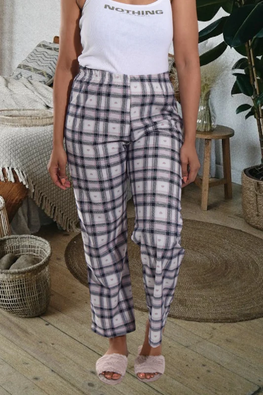 Lilac And Black Pj Sleep Pants