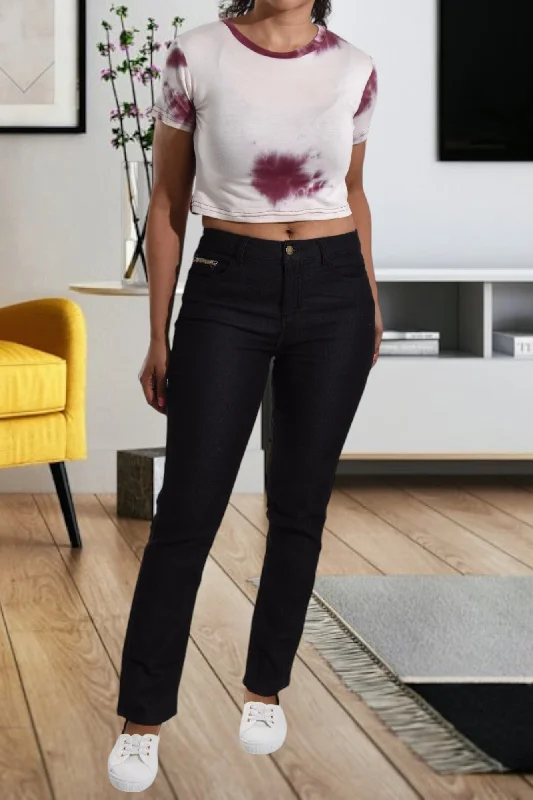 Maroon Tye Dye Crop Top