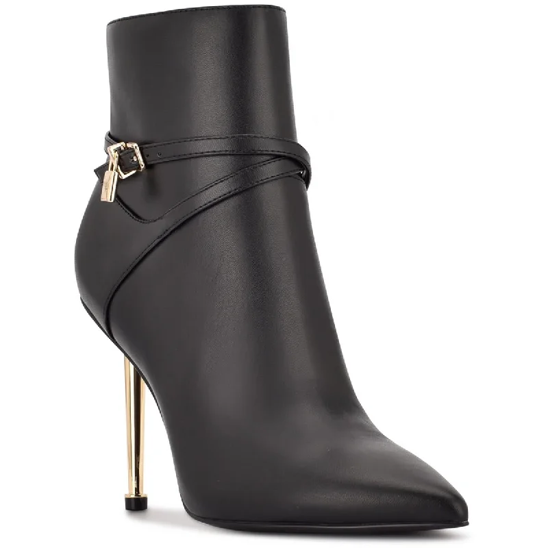 Nine West Womens Faux Leather Booties