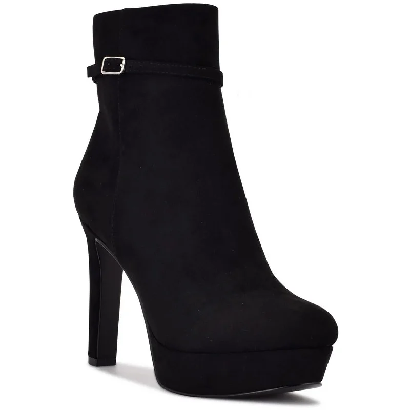 Nine West Womens Gripe  Faux Suede Booties