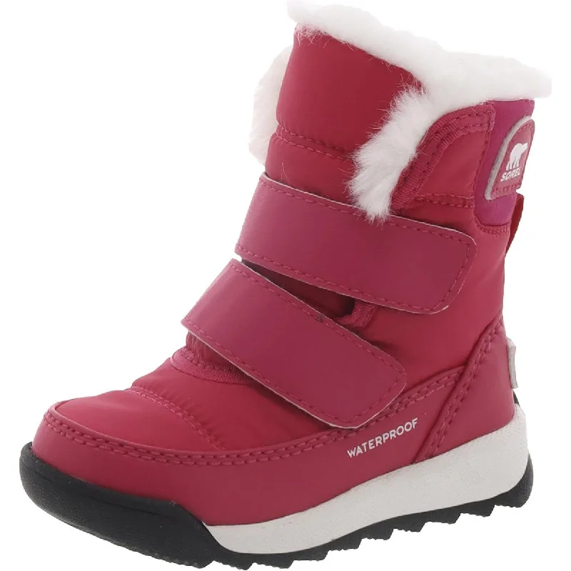 Sorel Girls Toddler Whitney II Strap Faux Fur Lined Winter & Snow Boots