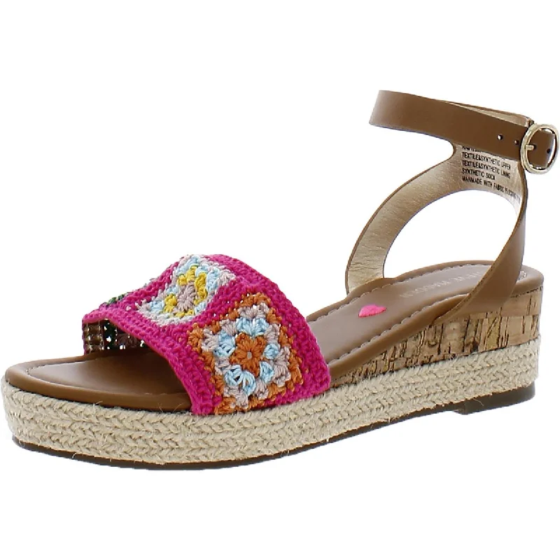 Steve Madden Girls Karlee Knit Knit Front Slingback Sandals