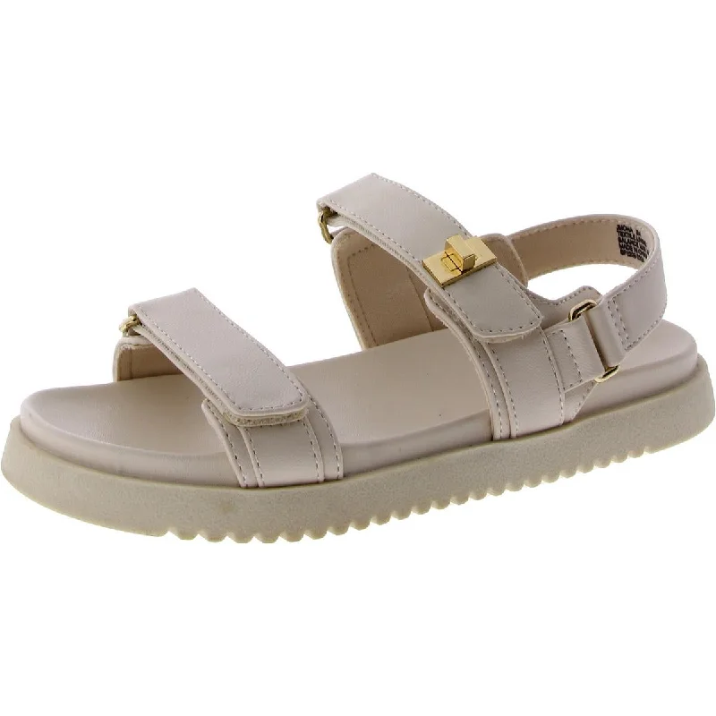 Steve Madden Girls Mona Little Kid Faux Leather Slingback Sandals