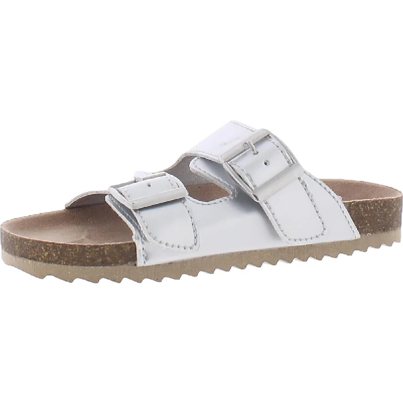 Thereabouts Girls Noyo Metallic Buckle Footbed Sandals