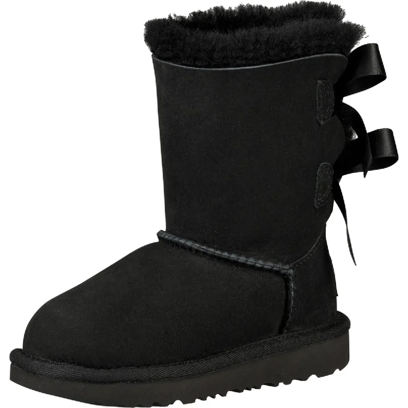 Ugg Girls Bow II Lined Suede Winter Boots