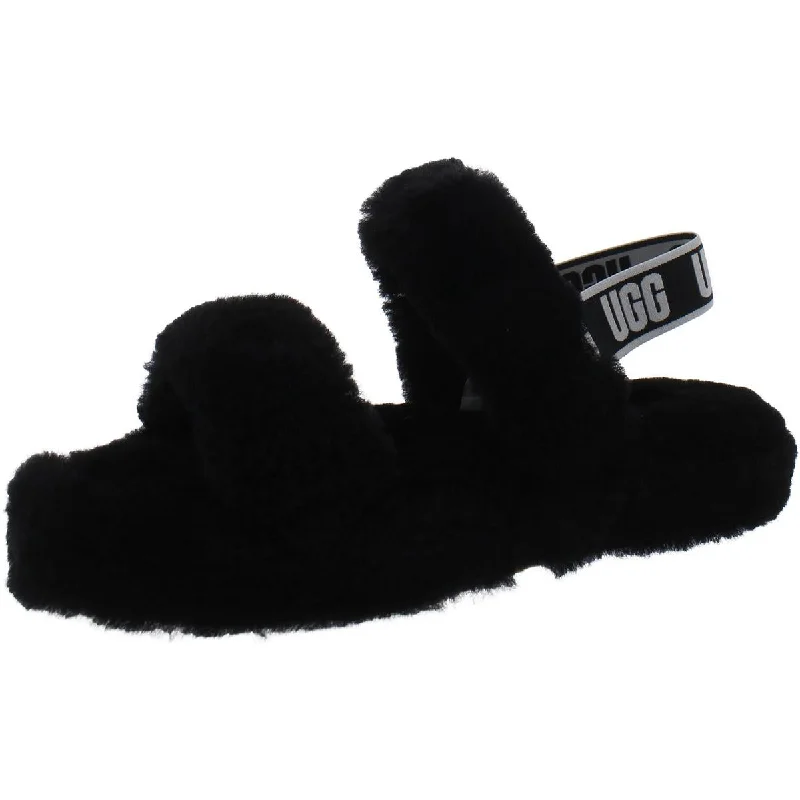 Ugg Girls Oh Yeah Comfort Insole Peep Toe Slide Slippers