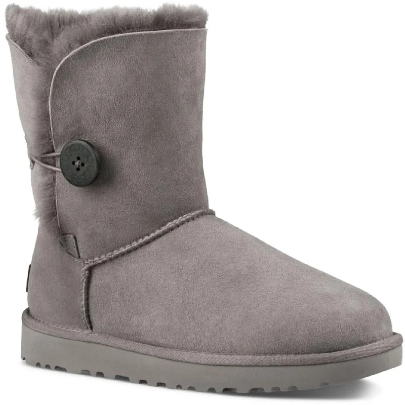 Ugg Bailey Button II Suede Fur Lined Casual Boots