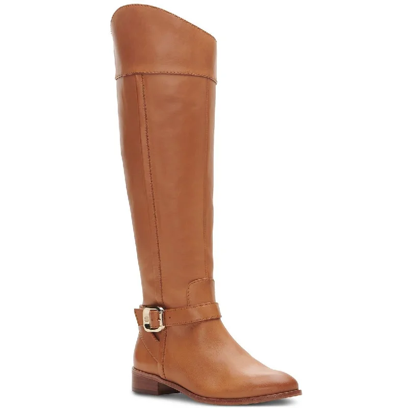 Vince Camuto Womens Ovarlym  Leather Knee-High Boots