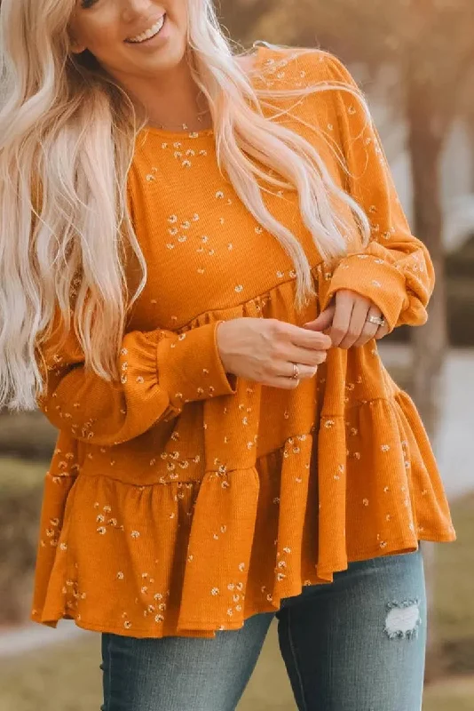 Orange Tunic Top for a fun and flirty look