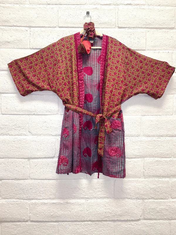 Silk Boho Robe - XL/XXL - Patchwork